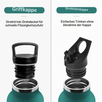Termoska 750ml, dvoustěnná izolovaná, bez BPA, nepropustná láhev na pití z nerezové oceli, vhodná