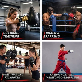 Sportovní MMA rukavice FitsT4, polstrované boxerské rukavice, tréninkové rukavice, bílé, L