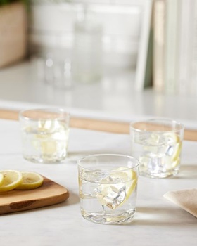 Sklenice H+H Starc, sada 6 kusů: 270 ml, kónický design, tenké sklo, sklenice na víno bez stopky,