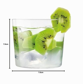 Sklenice H+H Starc, sada 6 kusů: 270 ml, kónický design, tenké sklo, sklenice na víno bez stopky,