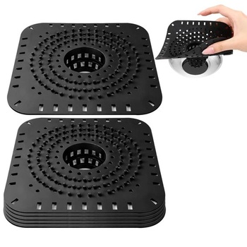 6dielne silikónové sitko do odtoku, flexibilné vlasové sitko do sprchy