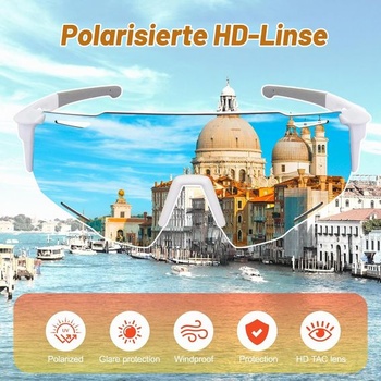 Okuliare na rýchlu cyklistiku, polarizačné športové slnečné okuliare, vetruodolné ochranné okuliare s UV