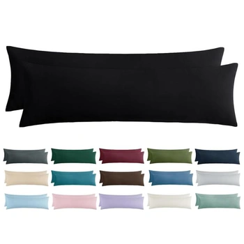 Obliečka na vankúš Aisbo 40x145 2 kusy - Obliečka na vankúš pre spanie na boku 40 x 145 čierna
