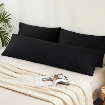 Obliečka na vankúš Aisbo 40x145 2 kusy - Obliečka na vankúš pre spanie na boku 40 x 145 čierna