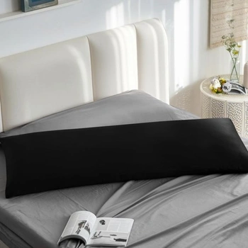 Obliečka na vankúš Aisbo 40x145 2 kusy - Obliečka na vankúš pre spanie na boku 40 x 145 čierna