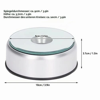 Motorizovaný otočný stojan o 360 °, otočný stôl pre fotografovanie s LED svetlami, otočný stôl pre