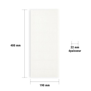 Horný filter – 2 filtre M5 kompatibilné s VMC Dual Flux Atlantic Duolix Eco-DUOLIX Primo – 400 x 190