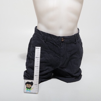 Pánske chino kraťasy Amazon Essentials Classic Fit 23cm s vreckami 32W tmavo modré