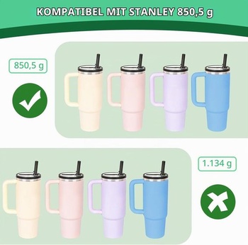 2 náhradní víčka pro kelímky Stanley 40oz/1,2 l, opakovaně použitelná víčka na kelímky Stanley,
