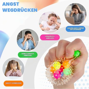 LESONG 6dielna sada antistresových loptičiek, hračka na nehybnosť pre deti i dospelých