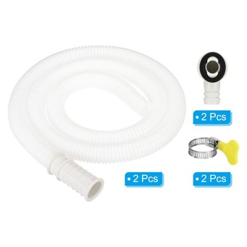 PATIKIL 2 Sada 3,3 stopy Odtoková hadica pre klimatizáciu Mini Split White 2 3,3 stopy