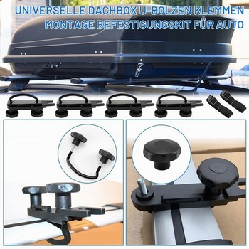 4 U-šrouby pro upevnění střešního boxu