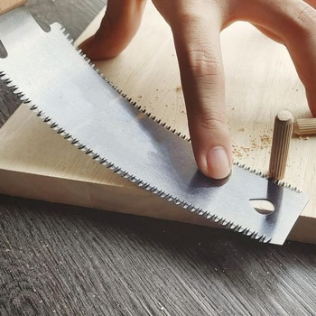 Joyan Malá ruční pila, japonská ruční pila, oboustranná tažná pila 12/17 TPI, lehká ruční pila s