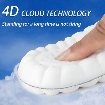 Vložky do bot 4D Cloud z paměťové pěny s podporou klenby, šedé, EU 41-42
