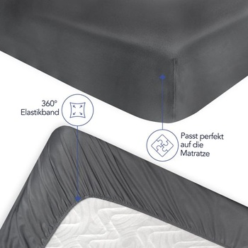 Dreamzie - Napínacie prestieradlo 160x200cm - 100% mikrovlákno - hĺbka vrecka 35cm 160 x 200 cm