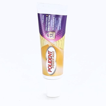 Polident Power Max Fixačný krém + Ochrana pre zubné protézy, pre čiastočné alebo úplné zubné protézy,