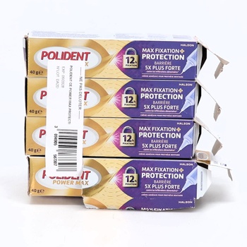 Polident Power Max Fixačný krém + Ochrana pre zubné protézy, pre čiastočné alebo úplné zubné protézy,