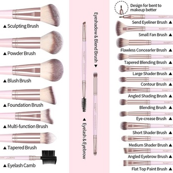 22dielna sada štetcov na make-up MAGEFY