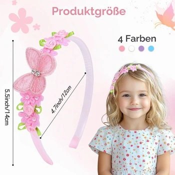 Vobobe 4dílné květinové čelenky, sponky do vlasů pro dívky