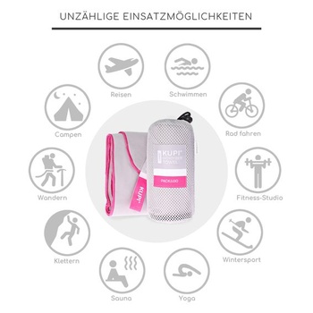 Súprava uterákov z mikrovlákna S M L XL XXL Cestovná súprava uterákov Ľahké savé a antibakteriálne –