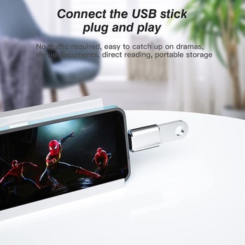 Adaptérový kabel USB Lightning na konektor pro sluchátka pro iPhone, certifikovaný Apple MFi, OTG