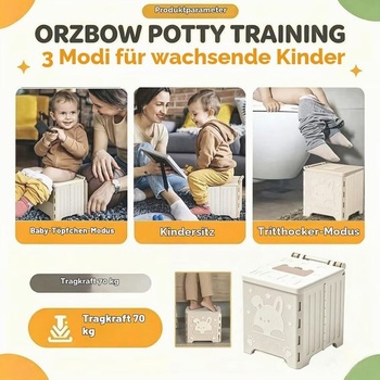 Skládací dětský nočník, nočník pro děti na cesty, cestovní dětský nočník, přenosná toaleta pro