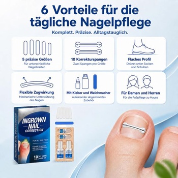 10 kusů pružných korekčních spon Gsebr