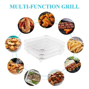 3dielny rošt do fritézy z nerezovej ocele 304, koše s priemerom 8 palcov pre teplovzdušnú fritézu,