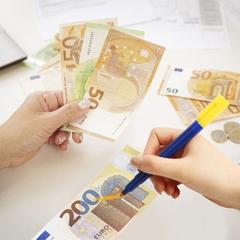 15dílná sada detektorů padělaných peněz, označovačů padělaných peněz, detekčních per bankovek,