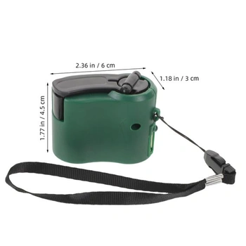 Ruční generátor Toddmomy 2 kusy, přenosný generátor s klikou, USB-C pro kempování, nouzová