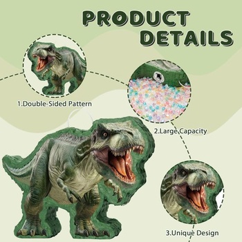 WERNNSAI Pinata s dinosaurem – Pinata s Tyrannosaurem a hůlkou pro děti, chlapce, dekorace na
