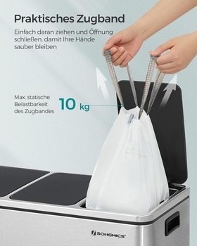 Odolné pytle na odpad SONGMICS 20 l