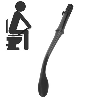 WC stěrka s dlouhou rukojetí, pohodlné dno, samoutírací…
