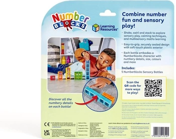 Vzdělávací zdroje Senzorické lahvičky Numberblocks od jedné do pěti, hračka pro 3leté chlapce a