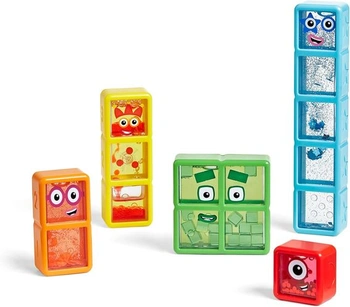 Vzdělávací zdroje Senzorické lahvičky Numberblocks od jedné do pěti, hračka pro 3leté chlapce a