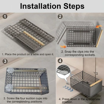 Teleskopická zásuvka Hovoto/ šedá