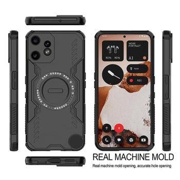 Magnetický kryt pre Nothing CMF Phone 2 Pro, kompatibilný s MagSafe, nárazuvzdorný pevný kryt s