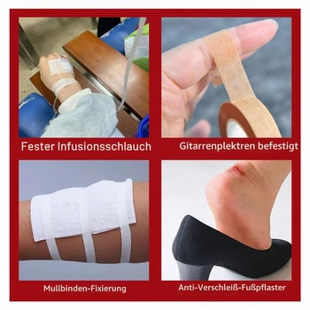 9 rolí samolepicí mikroporézní pásky, nosní páska, flexibilní mikroporézní páska, prodyšná nosní