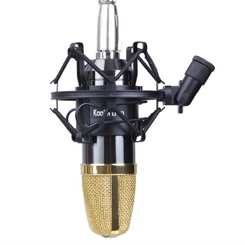Univerzální držák mikrofonu Koolertron s tlumičem, pro 50mm kondenzátorové mikrofony, černý