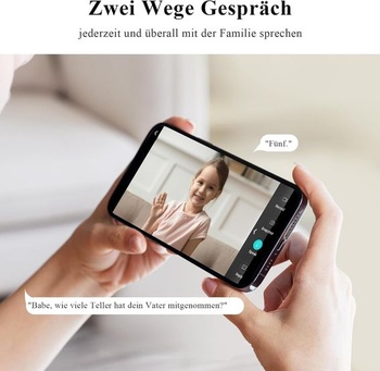 WUUK 4MP vnitřní bezpečnostní kamera, WiFi IP kamera pro domácí mazlíčky s aplikací, 360°
