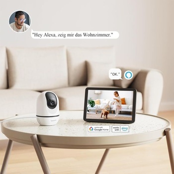 WUUK 4MP vnitřní bezpečnostní kamera, WiFi IP kamera pro domácí mazlíčky s aplikací, 360°