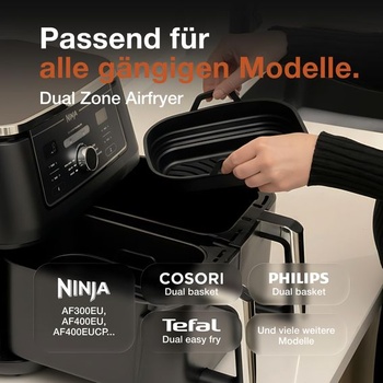 Silikónová forma FRITTI® do fritézy – Vhodná pre Ninja Foodi Max Dual Zone AF400EU/AF300EU (9,5