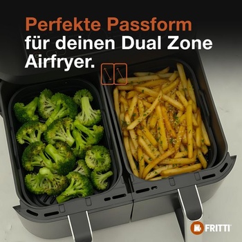 Silikónová forma FRITTI® do fritézy – Vhodná pre Ninja Foodi Max Dual Zone AF400EU/AF300EU (9,5