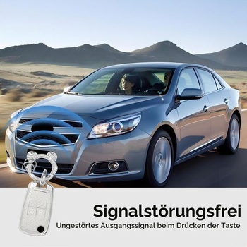 Pouzdro na klíče od auta s diamantovým přívěskem, kompatibilní s vozy Chevrolet, Opel, Astra,