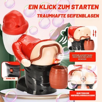 Bublinový fúkač, automatická bublinová pištoľ, bublinový stroj Santa Claus, automatický bublinový