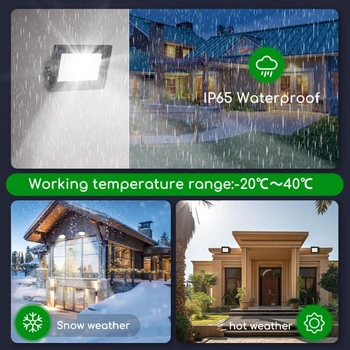 Venkovní LED reflektory Aigostar 20W, balení po 2 kusech, přírodní bílá 4000K 1800 lumenů,