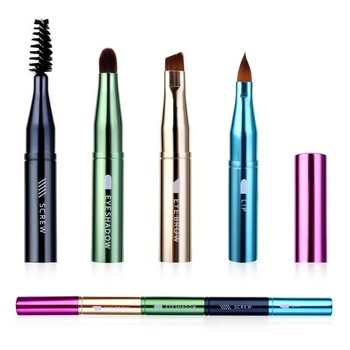 Sada štetcov na make-up simarro 4 v 1, prenosná, cestovná, veľkosť, farba