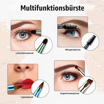 Sada štětců na make-up simarro 4 v 1, přenosná, cestovní, velikost, barva