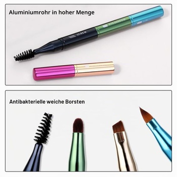 Sada štetcov na make-up simarro 4 v 1, prenosná, cestovná, veľkosť, farba