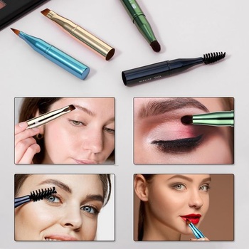 Sada štětců na make-up simarro 4 v 1, přenosná, cestovní, velikost, barva